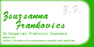 zsuzsanna frankovics business card